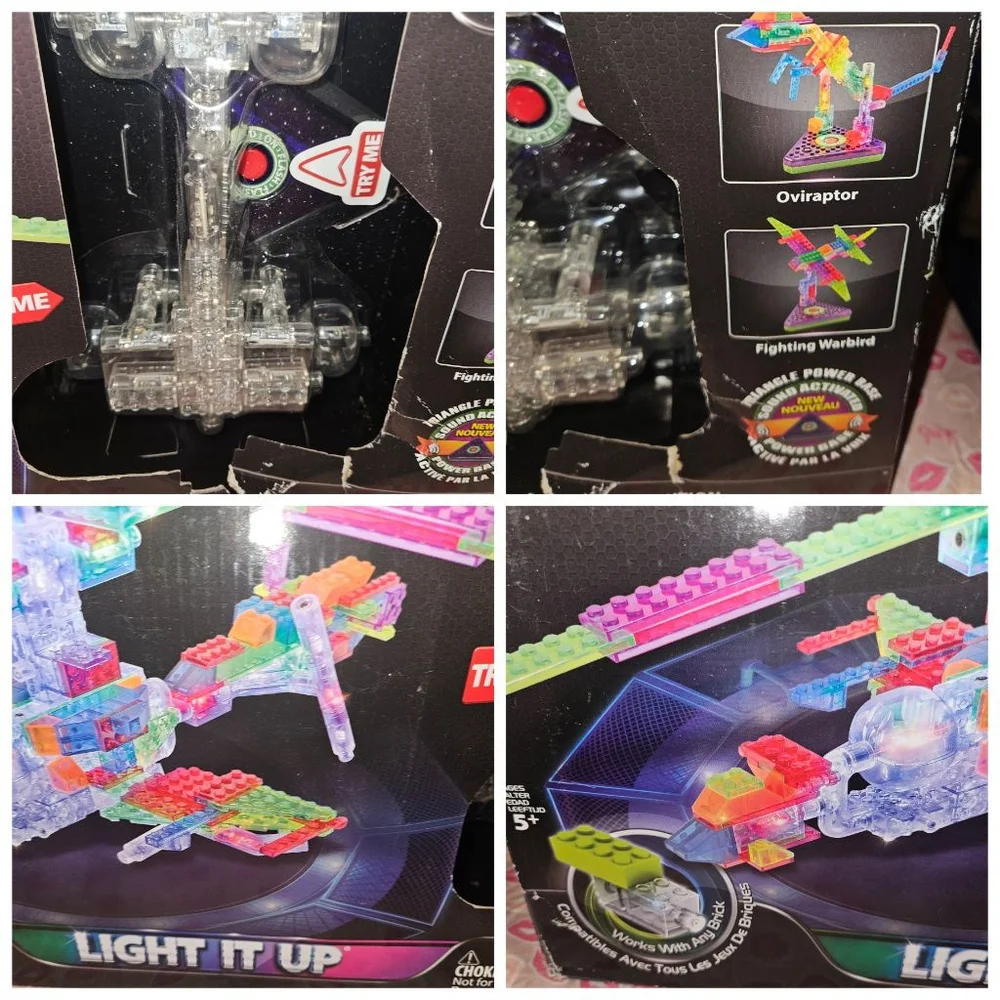 Laser Pegs Super Copter Building Set One Size Clear Multi-color New